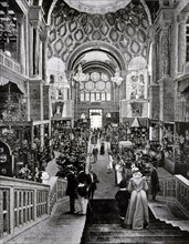 Exposition Universelle (World Fair) Paris, 1900; the interior of the Italian Palace.