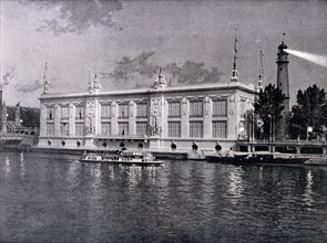 Exposition Universelle (World Fair) Paris, 1900; View over the River Seine of the Palace of