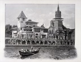 Photograph of the Pavilion of Bosnia-Herzegovina and Hungary.