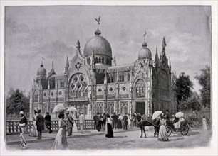 Exposition Universelle (World Fair) Paris, 1900; Black and white photograph of the Pavlov Royal