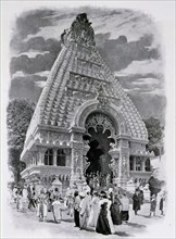 Photograph of the Quarter of the French Indies; Pagoda of Vichxou.