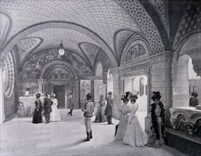 Photograph of the interior of a Hungarian palace
