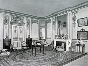 Photograph taken of the Centenary Exhibition of Furniture - the Room of Louis XVI.