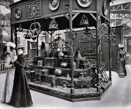 Photograph of the interior of the Museum of the History of Decorative Metal Works..