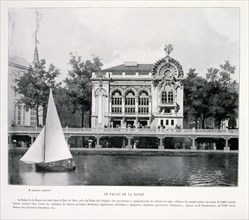 Photograph of a view across the Seine of the Palace of Dance