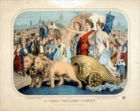 Jules Grévy (1807-1891) President of France attends the 14th July 1880, Bastille Day Celebrations