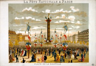 Jules Grévy (1807-1891) President of France attends the 14th July 1880, Bastille Day Celebrations