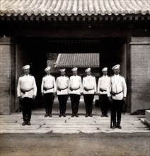 On guard at the Russian Legation, Peking, China during the The Boxer Rebellion