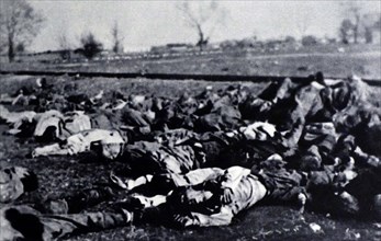 Massacre of Jews by Nazis during their deportation from Lódz Ghetto in 1942
