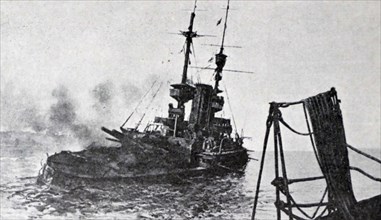Wreck of HMS Irresistible in the Dardanelles