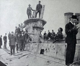 Listening for submarines during World War I