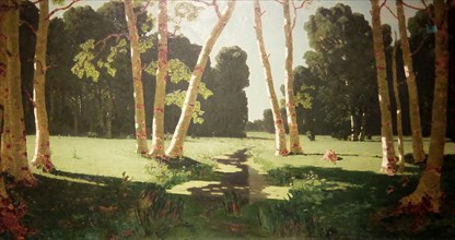 Birch Grove, 1879. Oil on canvas acquired by Pavel Tretyakov