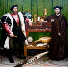 Jean de Dinteville and Georges de Selve (The Ambassadors) by Hans Holbein The Younger