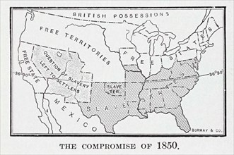 The Compromise of 1850 was a package of five separate bills passed by the United States Congress