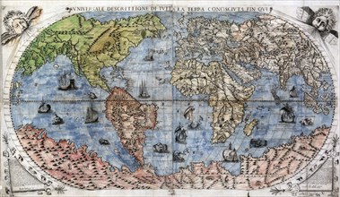 Vniversale descrittione di tvtta la terra conoscivta fin qvi, c1565. Map by Lessing J. Rosenwald