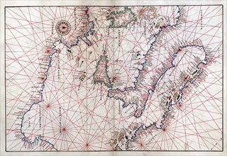 Portolan atlas of nine charts and a world map, etc. Dedicated to Hieronymus Ruffault, Abbot of St. Vaast
