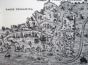 Gastaldi's map of New France