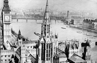 View of Westminster, London before World War II, 1939