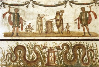 Mosaic from Pompeii, Naples, Italy