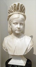 The Foundling Girl, 1871. Marble bust by David Watson Stevenson
