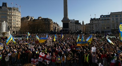 Protest against Russian invasion of Ukraine, London March 2022