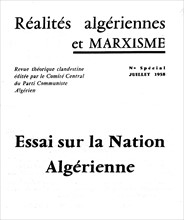 Revue clandestine éditée par le Parti communiste algérien