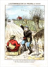 Caricature  of the gendarmerie by Breger