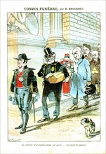 Caricature of the elections in Paris by Brousset