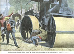Un mécanicien est écrasé par un cylindre sur le quai d'Orsay, à Paris