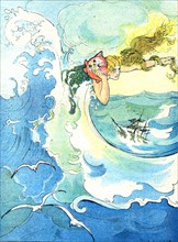 Illustration of the tale "The Ears of the Sea"