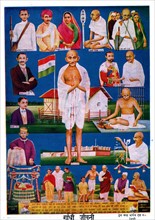 Gandhi , imagerie populaire