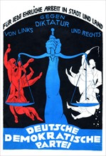 Propaganda poster of the German Democratic Party