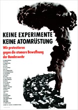 Propaganda poster against nuclear armament