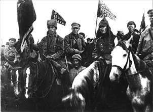 Cosaques et armée rouge sur le front polonais