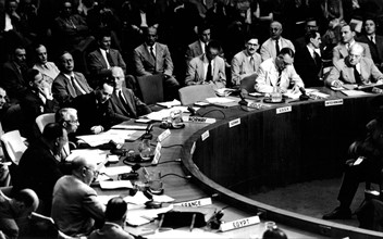 The Soviet delegation  boycotts the special U.N. session  devoted to the Korean War