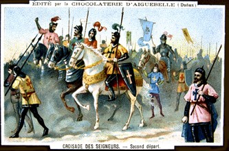 Publicité pour le chocolat d'Aiguebelle, Les Croisades : La deuxième croisade (1147-1149),