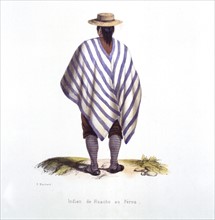 Blanchard, Huache Indian in Peru