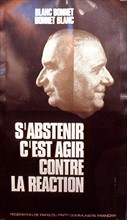 Affiche du Parti communiste français au moment des élections présidentielles (Pompidou & Poher)
