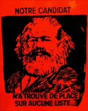 Anonymous poster at election time. Karl Marx