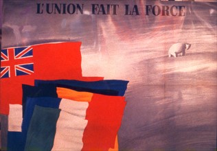 Propaganda poster for Europe : "Strength in union"