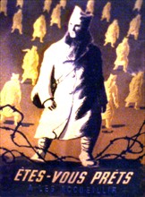 Propaganda poster for "the relief" (voluntary labor in Germany): "Are you ready?"