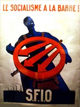 Affiche de propagande électorale de Sujy pour le parti socialiste S.F.I.O. au moment des élections pour l'Assemblée constituante