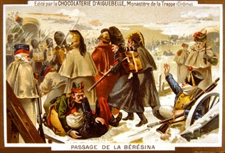France, 1st Empire, Russian Campaign: crossing the Berezina, Advertisment for Aiguebelle chocolate