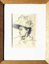 Portrait d'Isabelle Rimbaud (1860-1917) par Paterne Berrichon (1855-1922)