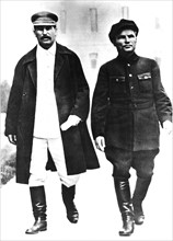 Joseph Staline (1879-1953) et Sergueï Mironovitch dit Kirov (1896-1934)