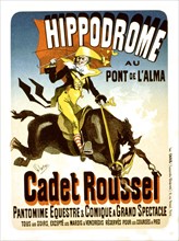 Jules Chéret, affiche publicitaire pour un spectacle équestre