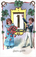 Season's greetings card: "Happy New year"