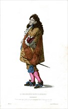 Illustration pour "Les femmes savantes" de Molière, Monsieur Jourdain