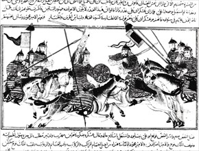 Combat entre Mahmud ibn Sabuktagin et Abu Ali ibn Saymjur