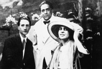 Marcel Duchamp, Francis Picabia et Béatrice Wood